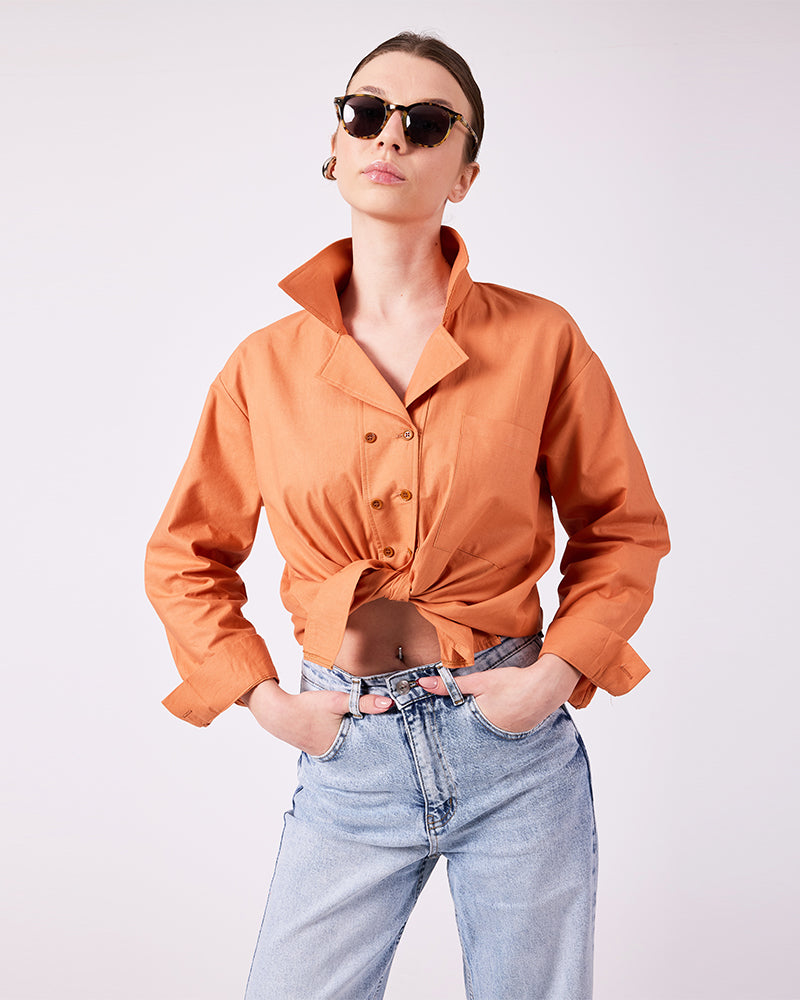 Kiremit Rengi Gömlek