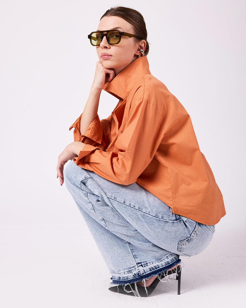 Kiremit Rengi Gömlek