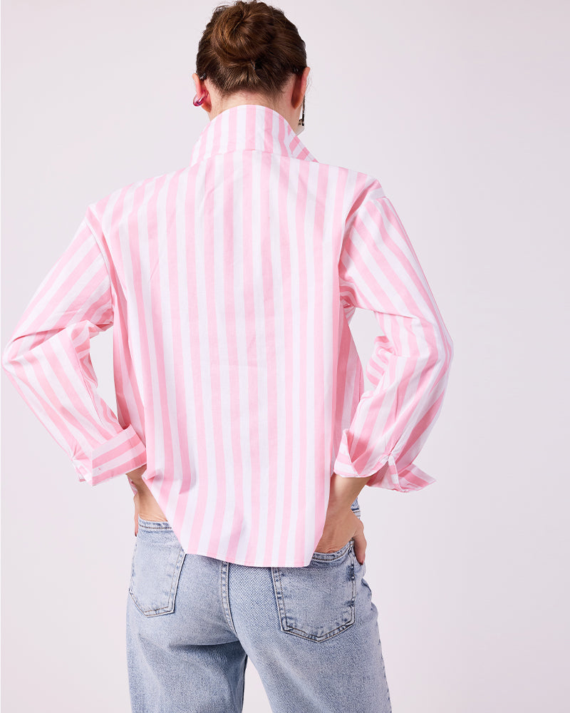 Pembe Çizgili Gömlek