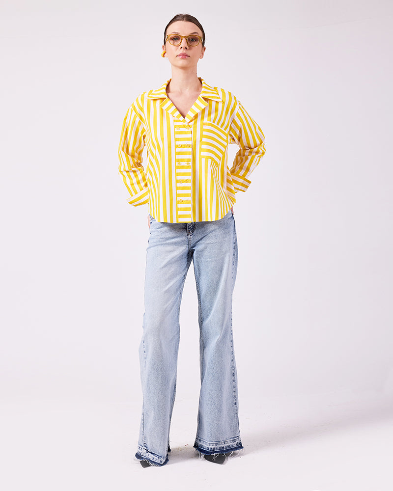 Sarı Çizgili Gömlek