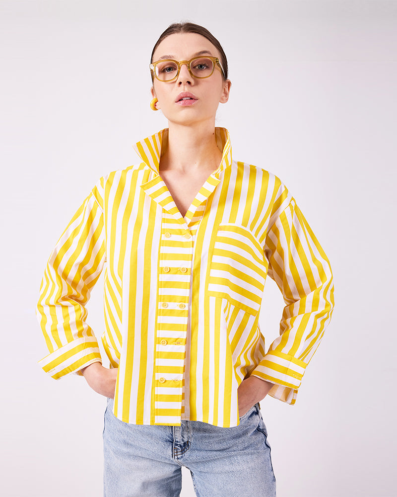 Sarı Çizgili Gömlek