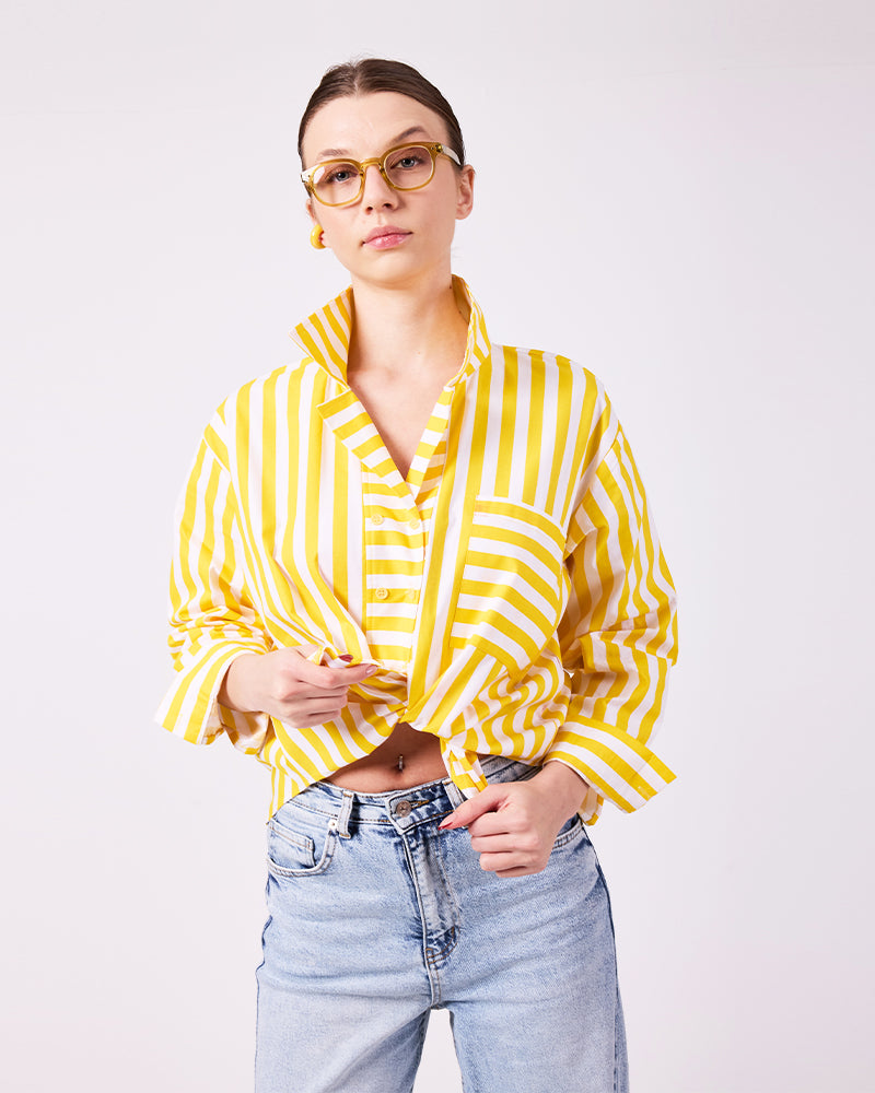 Sarı Çizgili Gömlek