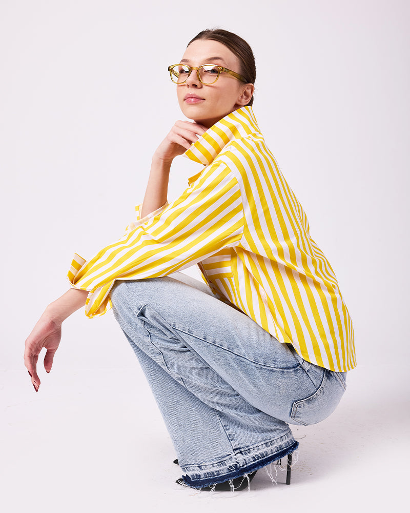 Sarı Çizgili Gömlek