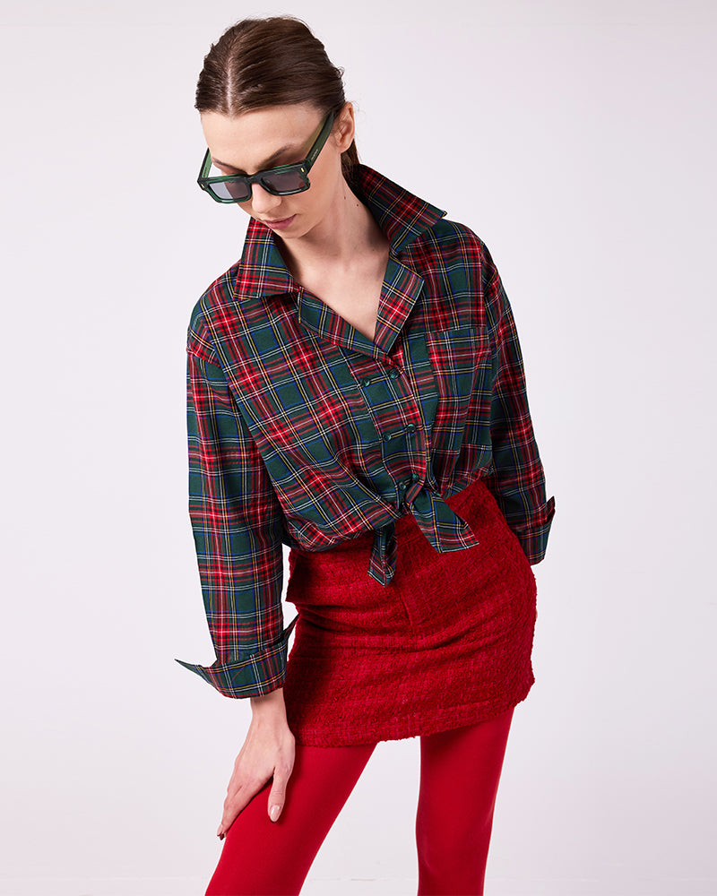 Kırmızı Mini Etek