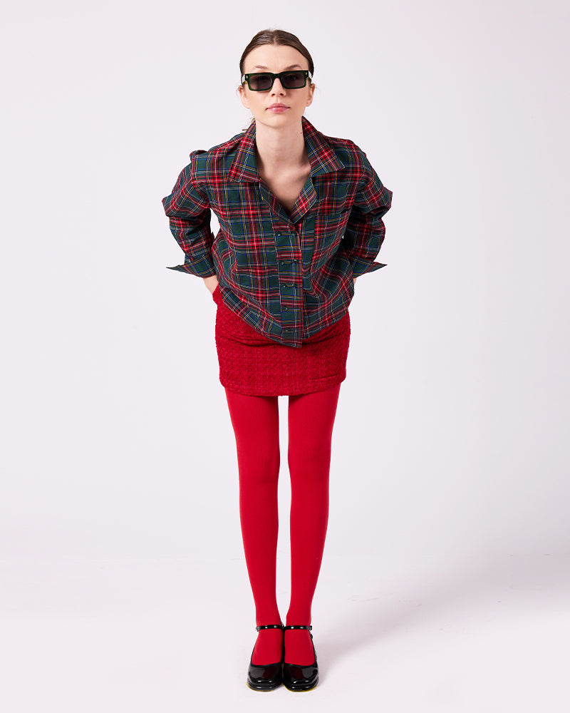 Kırmızı Mini Etek