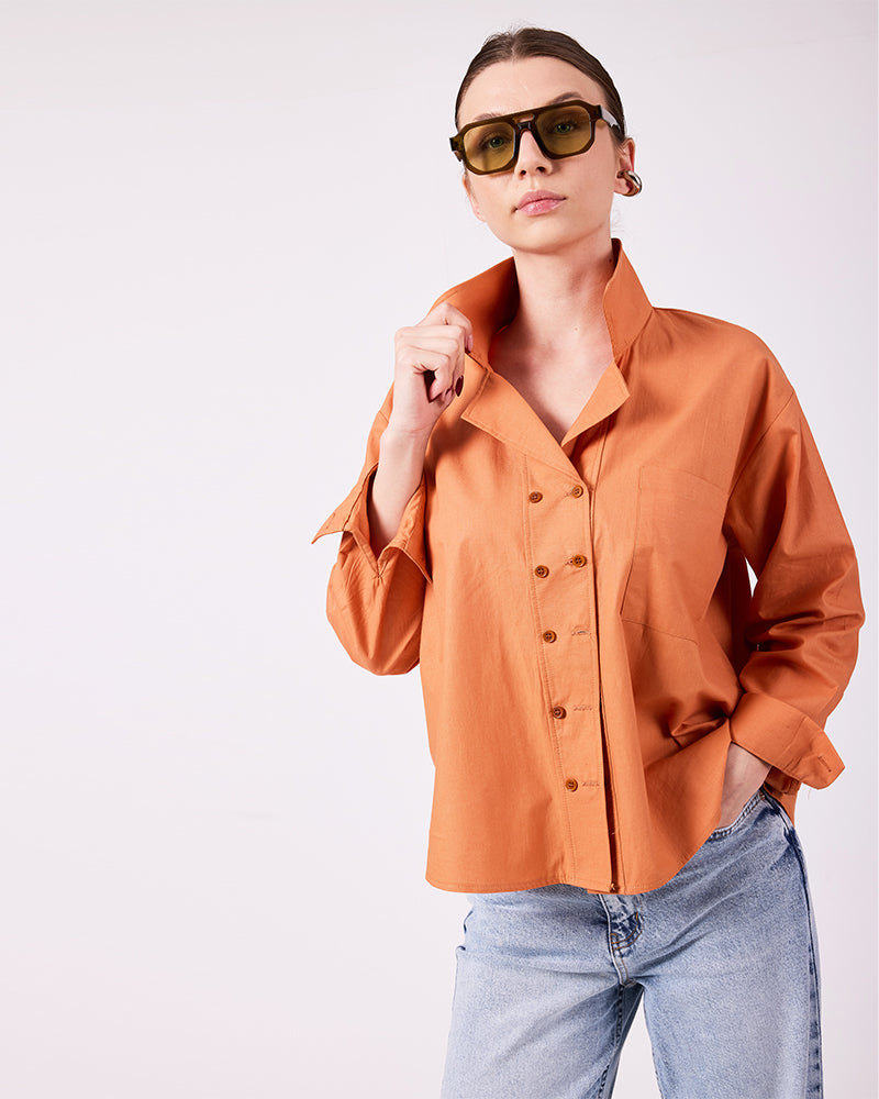 Kiremit Rengi Gömlek